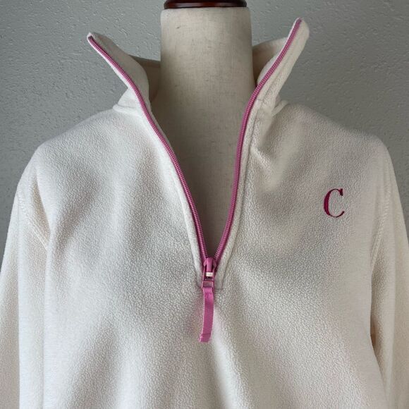 Disney Direct Mini Mouse Quarter Zip Pullover Fleece Jacket Size L EUC - Picture 2 of 6